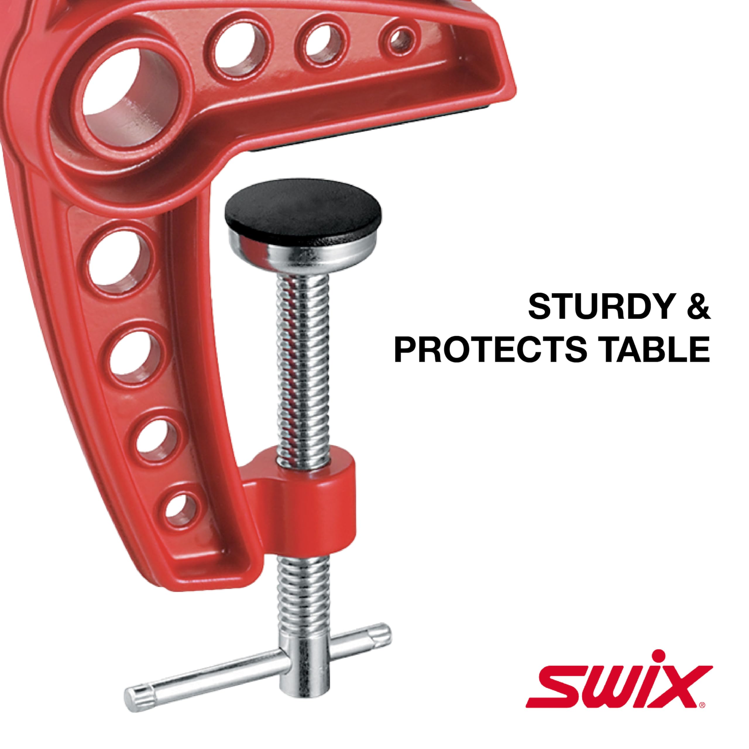 SWIX T149-50 Ski Vise With 50mm Wide Jaws | Durable Adjustable Clamps For Waxing And Tuning Alpine & Downhill Skis - Image 5
